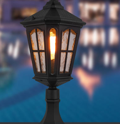 工业园区柱头灯