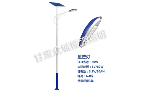 工业园区太阳能路灯核心技术参数解读